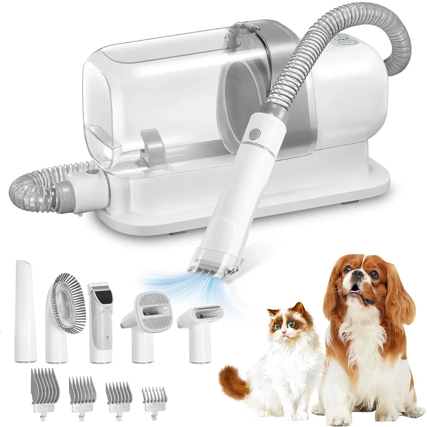 Pet Vacuum for Shedding: Grooming Kit with Large Capacity