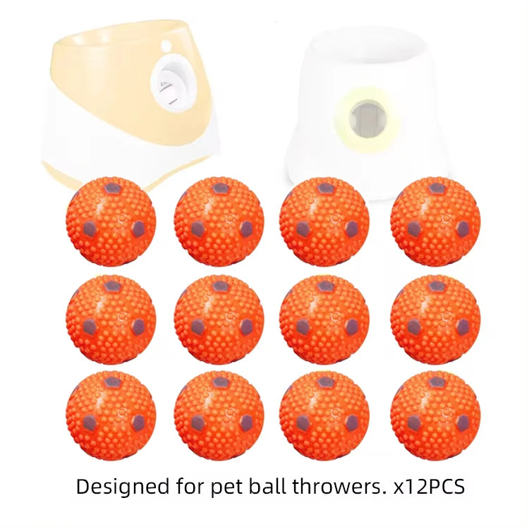 12 Dog Tennis Balls for Fetch: 2-inch, Elastic, for Small/Medium Dogs