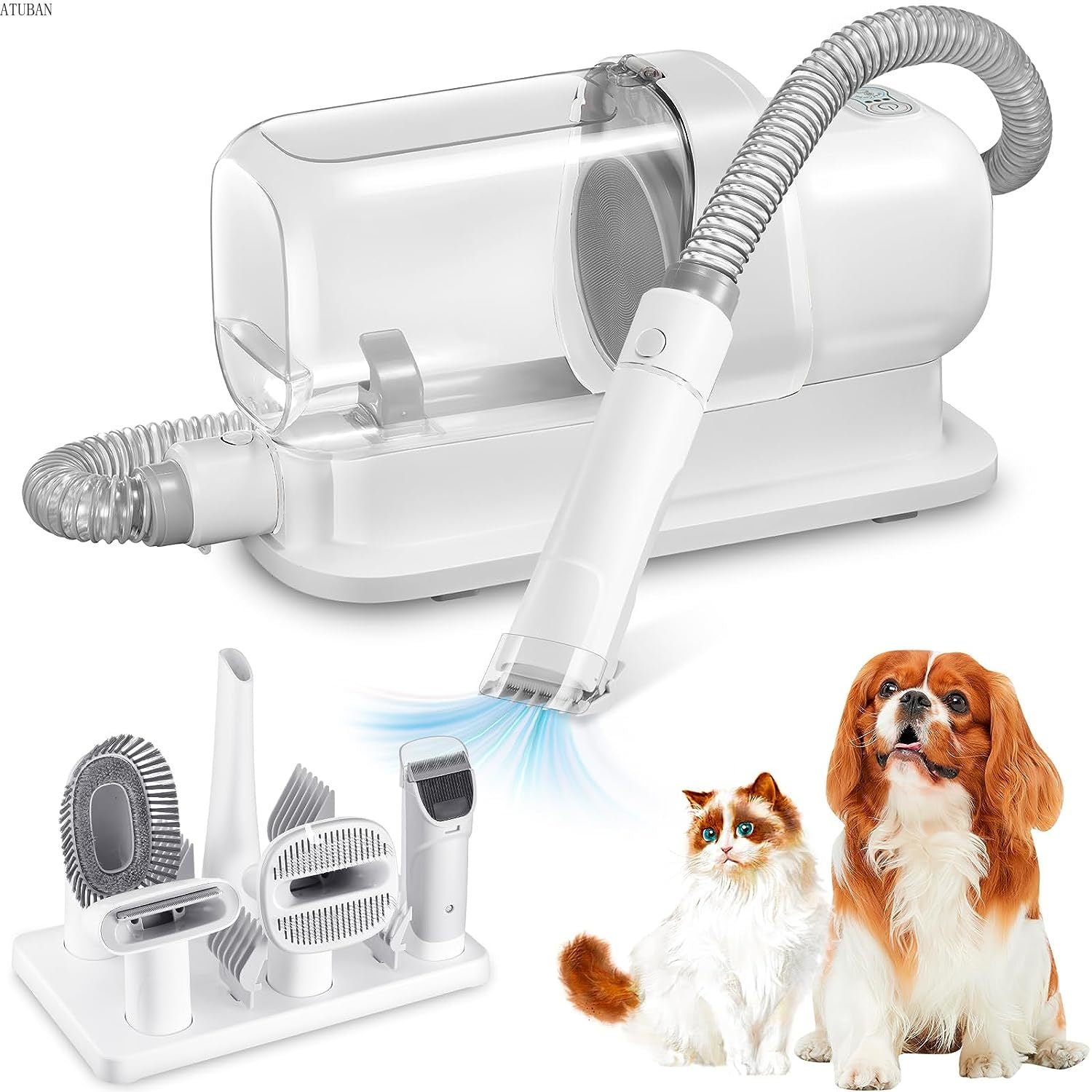 Pet Vacuum for Shedding: Grooming Kit with Large Capacity