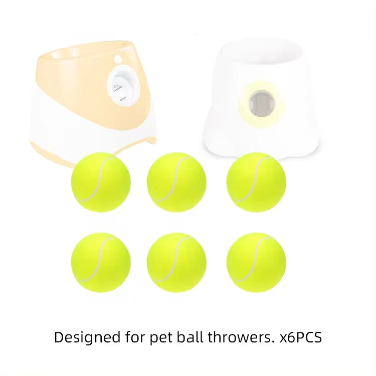 12 Dog Tennis Balls for Fetch: 2-inch, Elastic, for Small/Medium Dogs