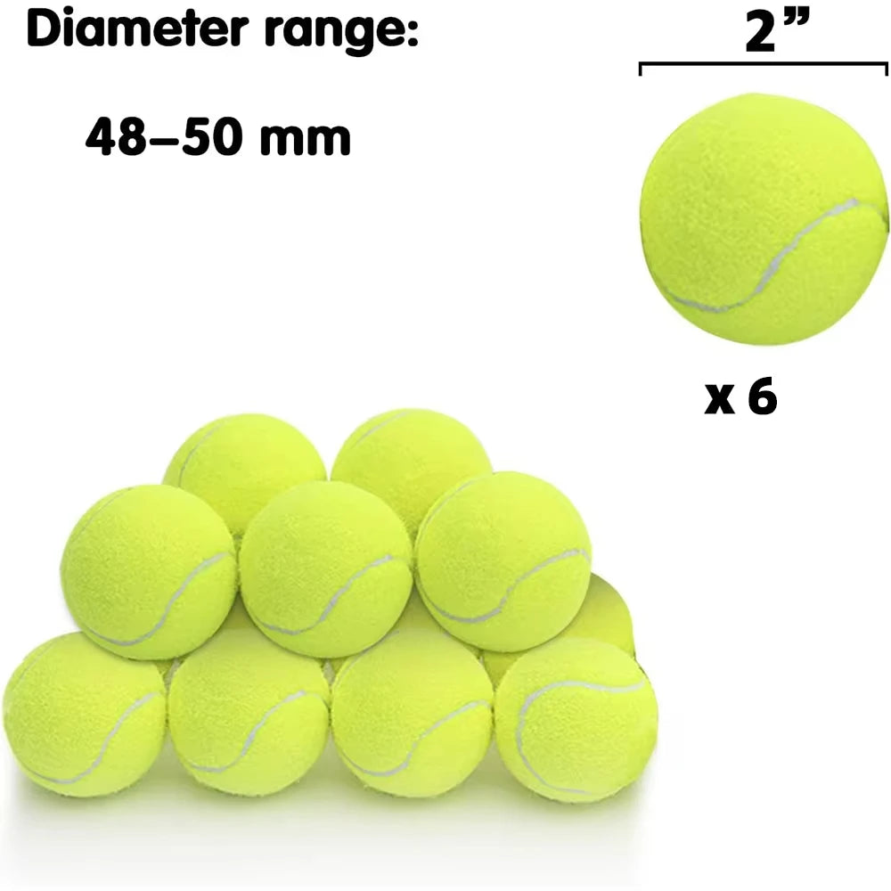 12 Dog Tennis Balls for Fetch: 2-inch, Elastic, for Small/Medium Dogs